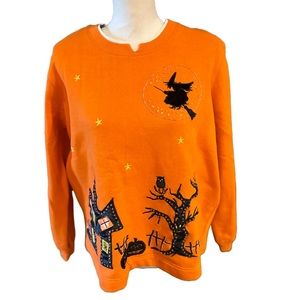 Vintage Halloween Sweatshirt Size Large